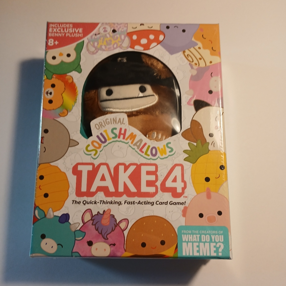 New Squishmallows Take 4 Card Game